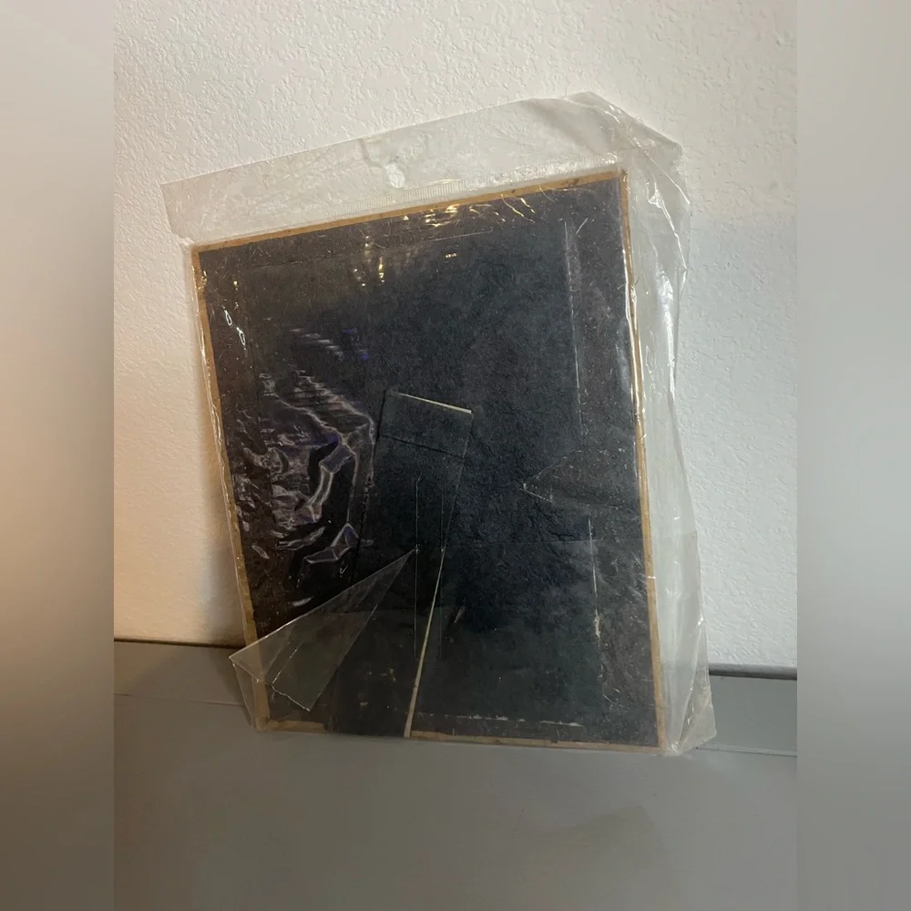 Handmade Natural Fiber Paper Table Top Photo Frame Mixed Media Paper EcoFriendly
